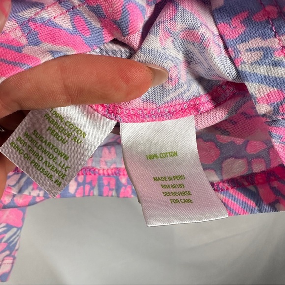 Lilly Pulitzer Pink and White Girl's Romper - Picture 8 of 10